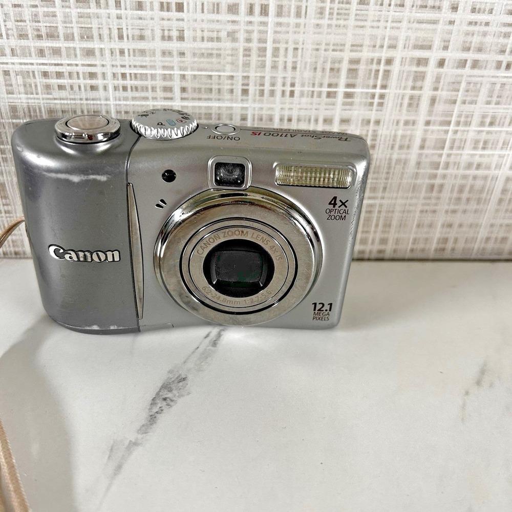 Canon PowerShot A1100 IS 12.1MP Compact Digital Camera 4x Zoom Untested FFF